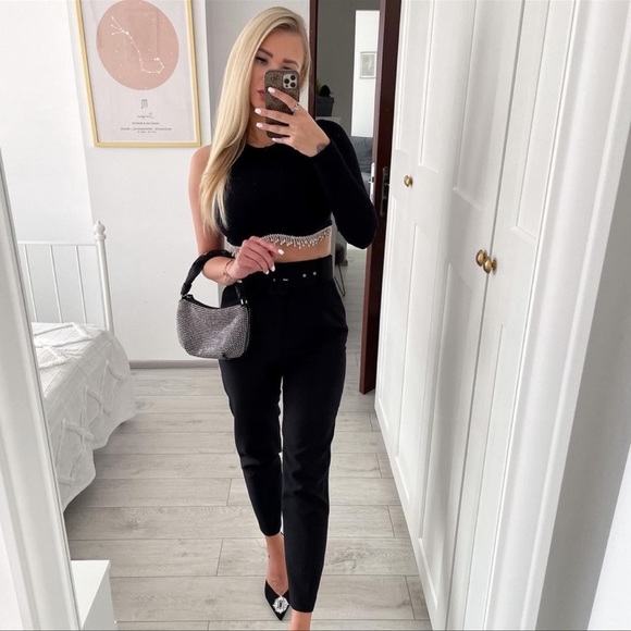 ZARA BLOGGERS FAV SPARKLY SHOULDER BAG - Picture 7 of 14